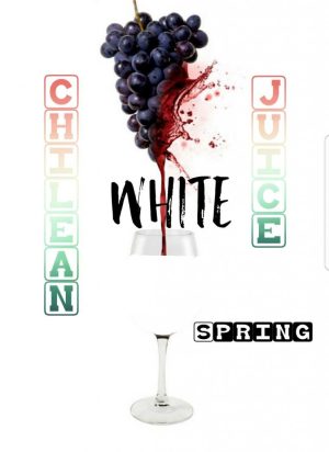 Chilean fresh festa juice white wine