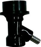 Ball lock connector black - liquid